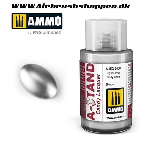A.MIG 2450 Bright Silver Candy Base  A-Stand paint 30 ml
